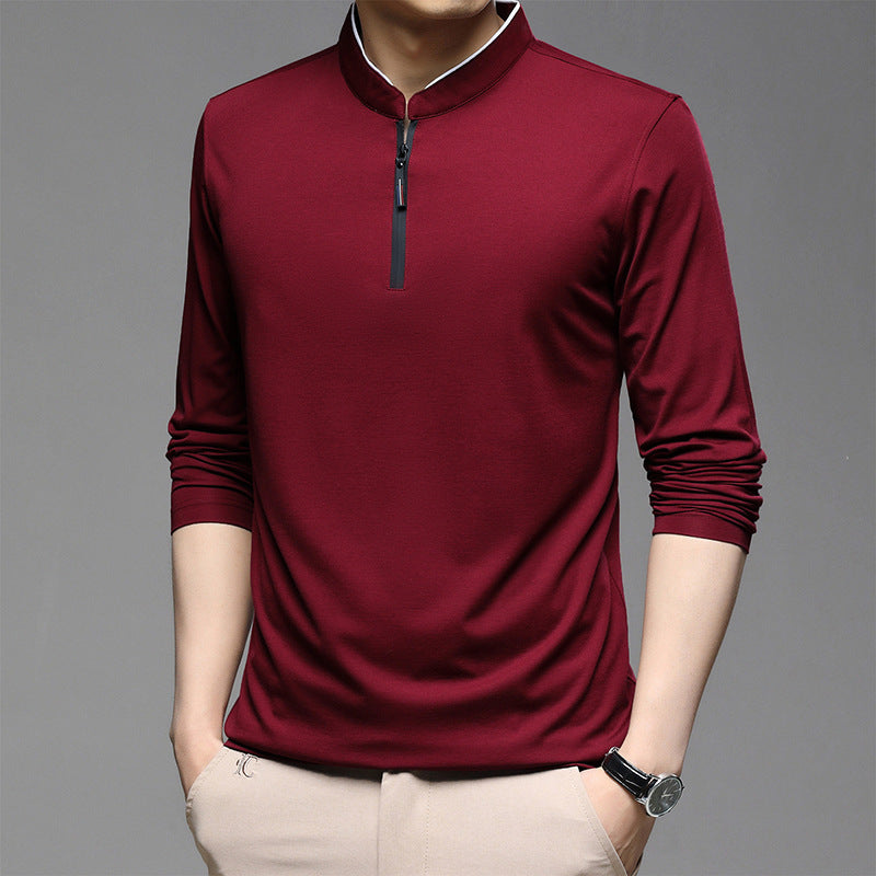 Men’s Slim-Fit Cotton Turtleneck