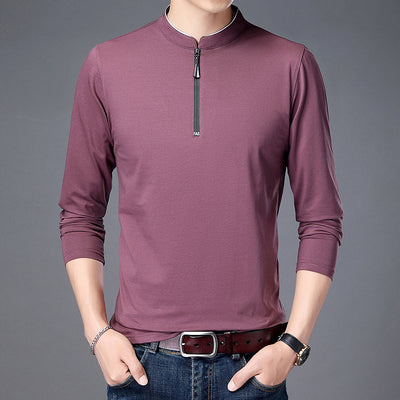 Men’s Slim-Fit Cotton Turtleneck