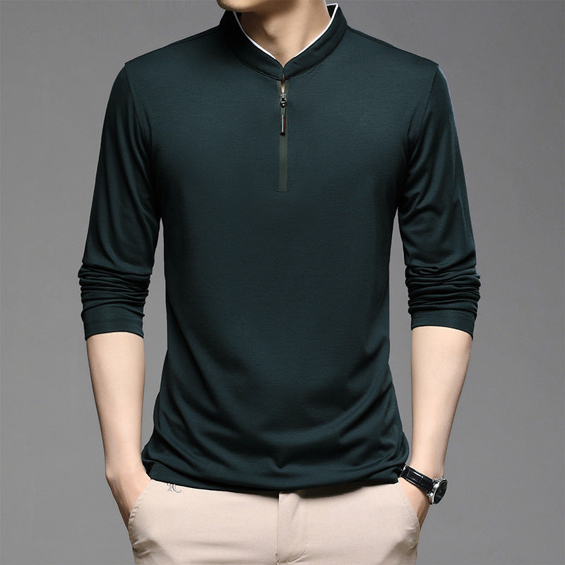 Men’s Slim-Fit Cotton Turtleneck